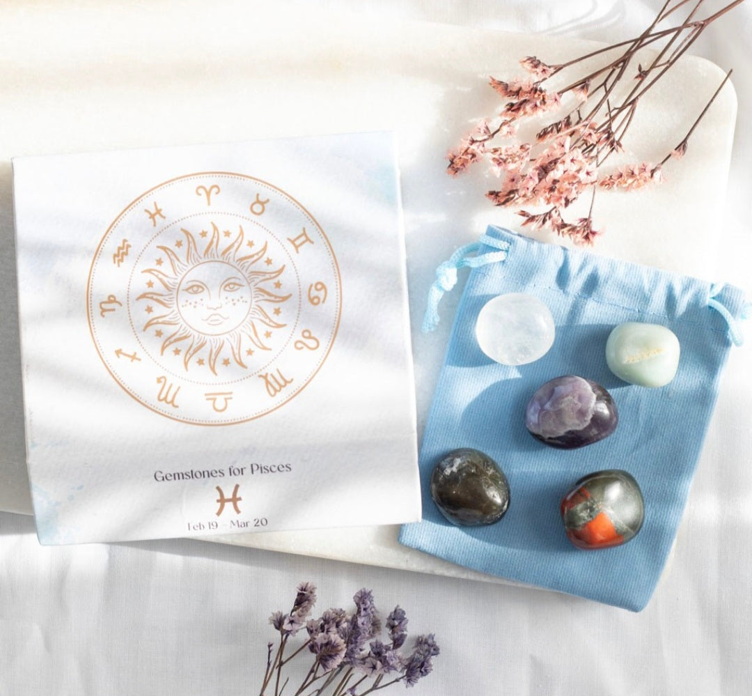 Zodiac Crystal Tumblestone Set