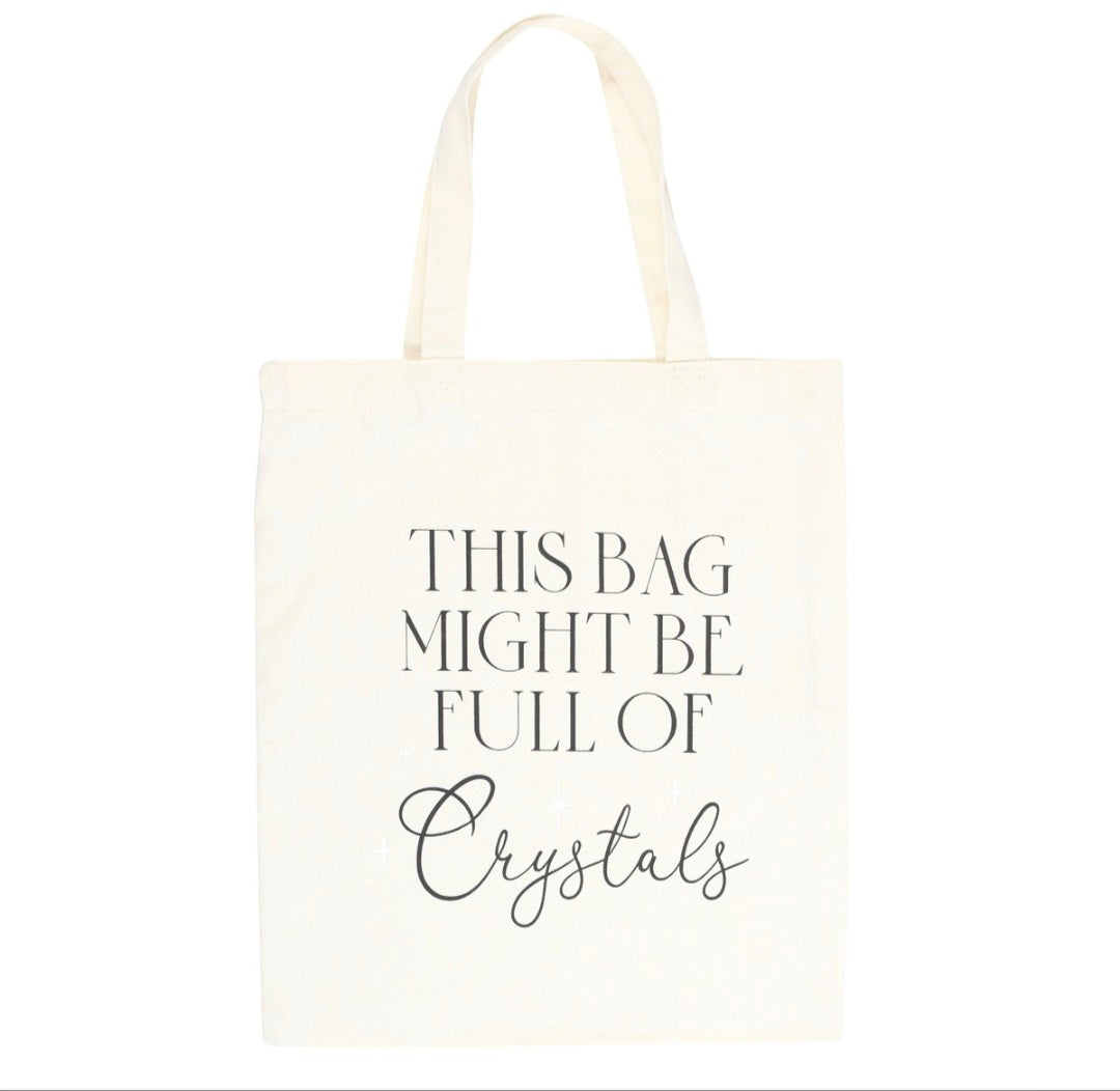 Full of Crystals Polycotton Tote Bag