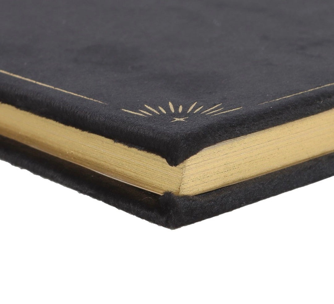 Book of Shadows Journal with Black Obsidian Crystal Pen