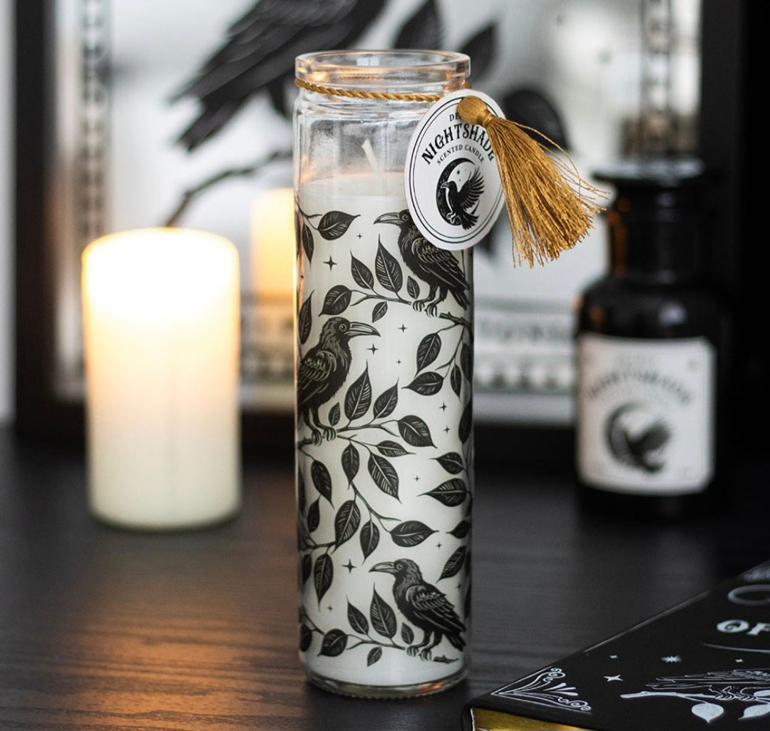 Mystic Raven Deadly Nightshade Tube Candle