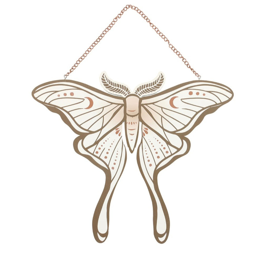Luna Moth Hanging Sign