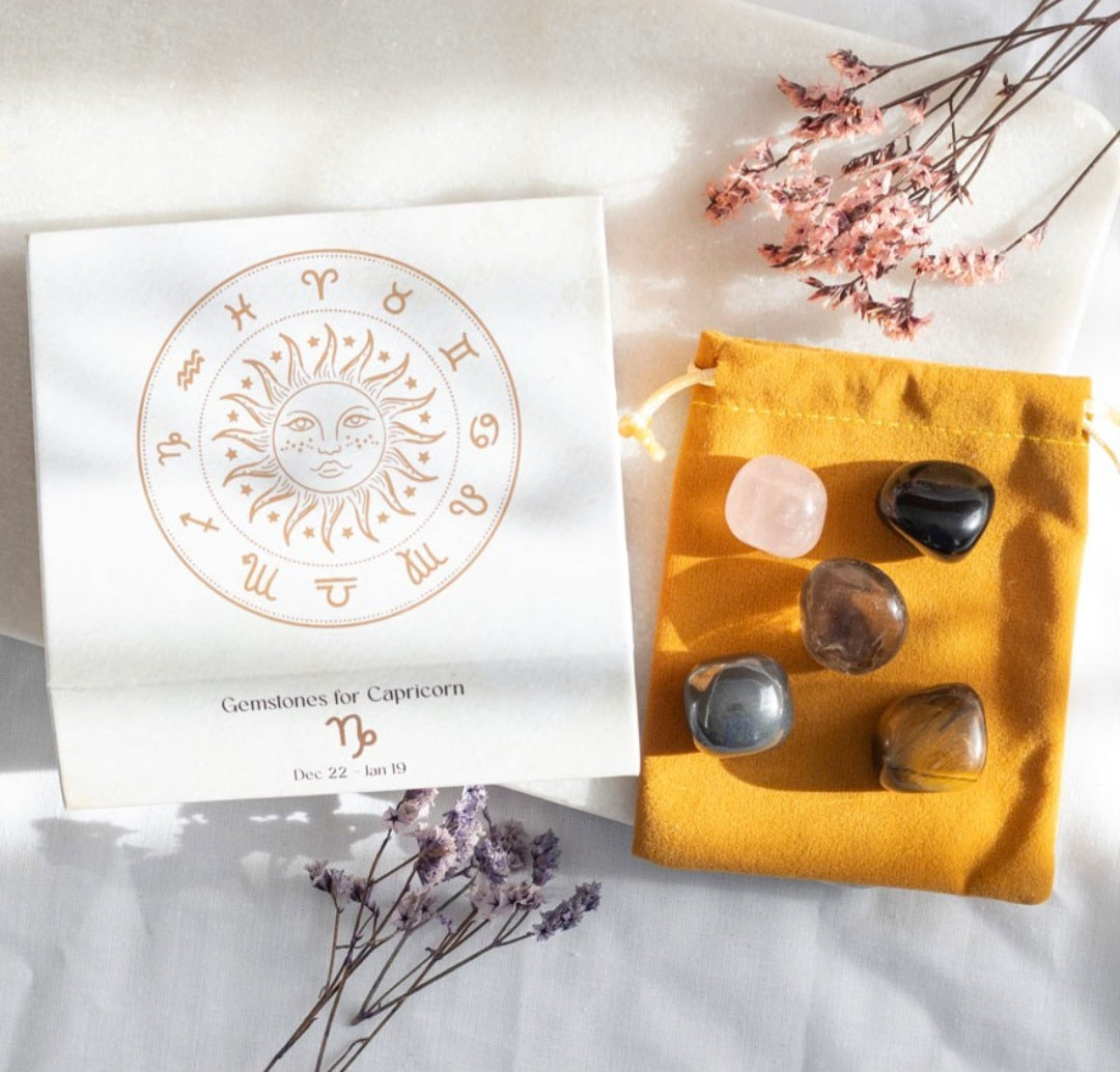 Zodiac Crystal Tumblestone Set