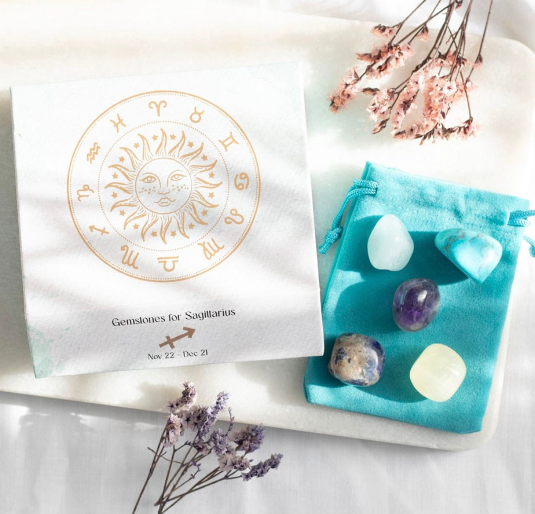 Zodiac Crystal Tumblestone Set