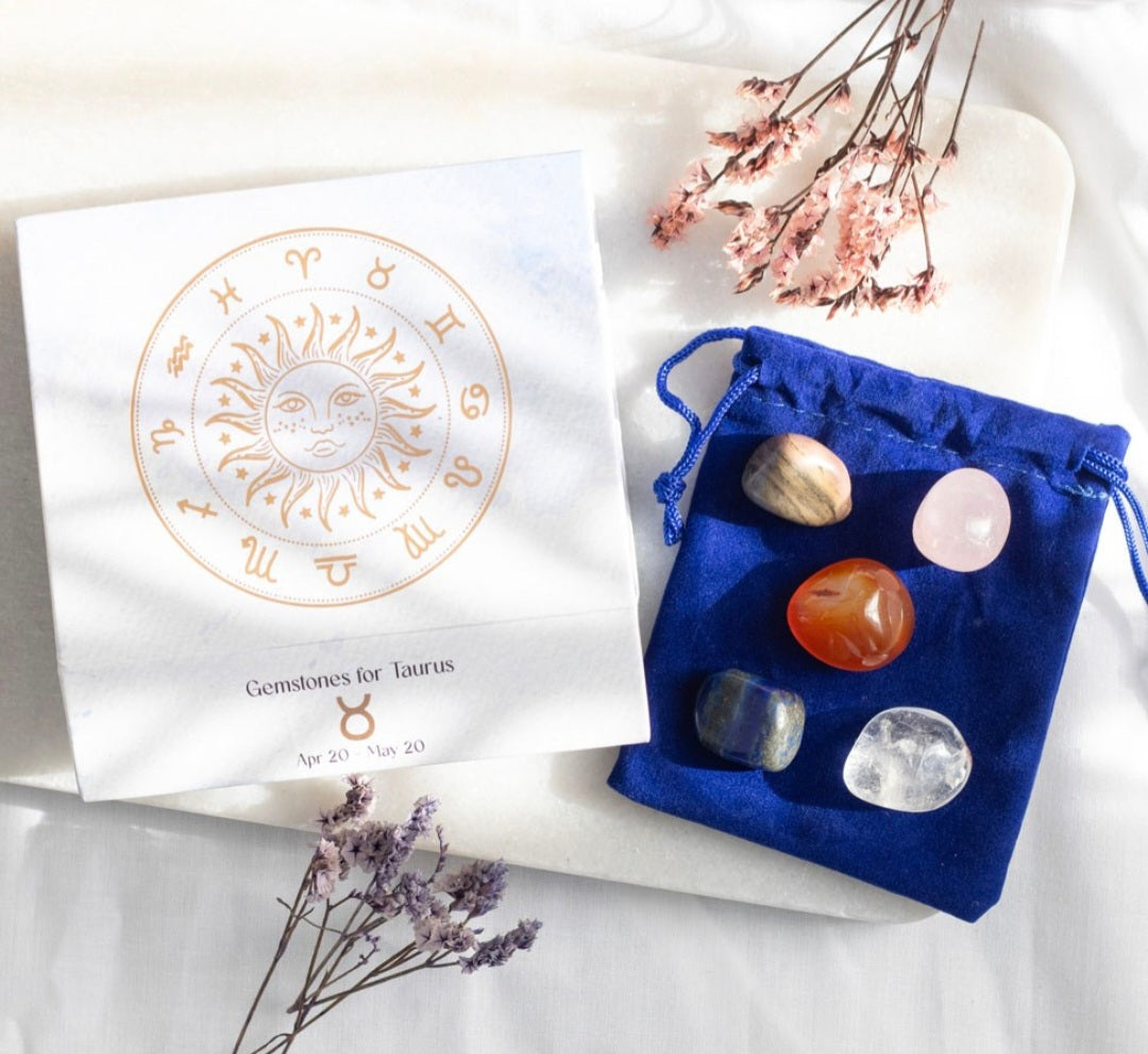 Zodiac Crystal Tumblestone Set