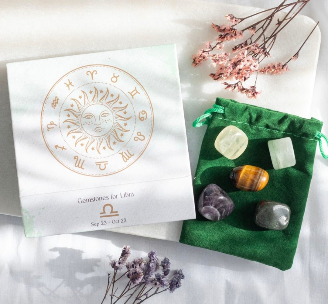 Zodiac Crystal Tumblestone Set