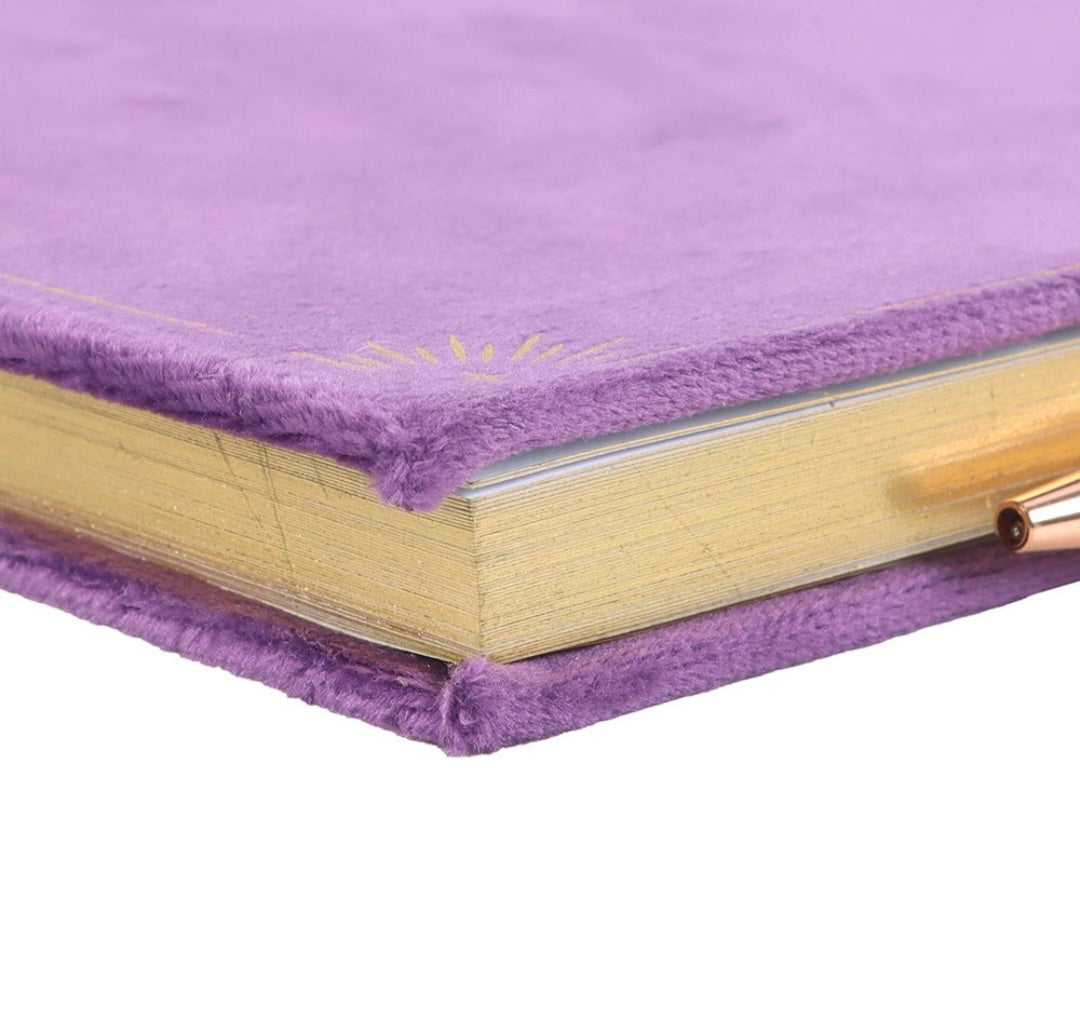 Book of Spells Journal with Amethyst Crystal Pen