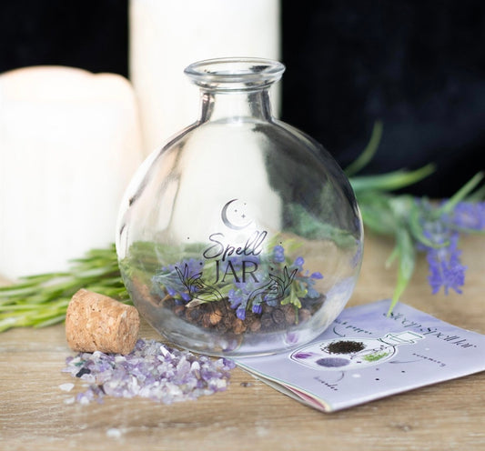 10cm Glass Spell Jar with Recipe Booklet