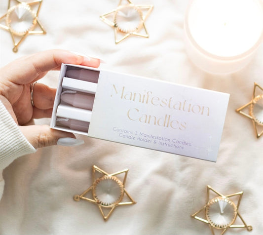 3 Manifestation Spell Candles in a Box