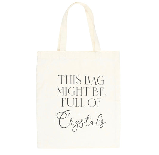 Full of Crystals Polycotton Tote Bag