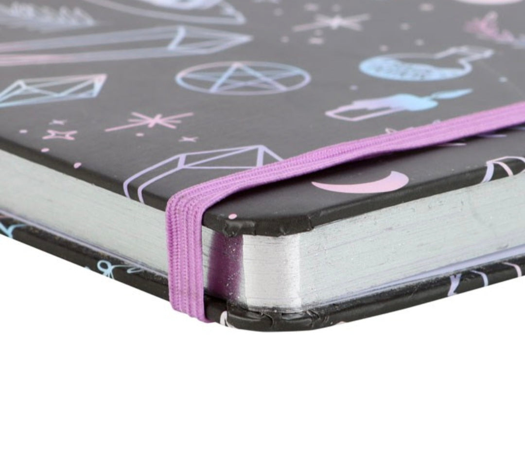 Crystal Witch Print A5 Notebook