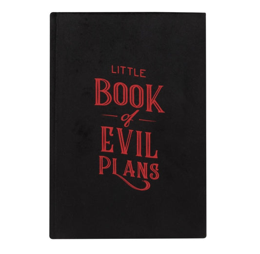 Little Book Of Evil Plans Velvet A5 Notebook