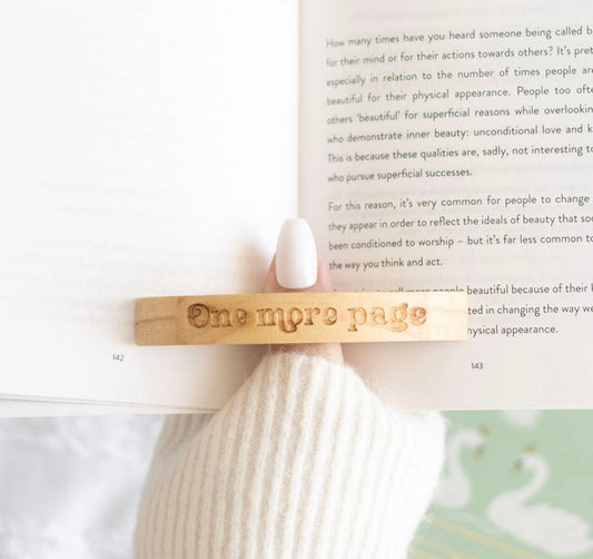 Wooden Thumb Page Holder