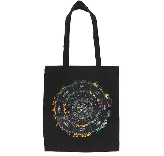 Wheel of the Year Polycotton Tote Bag
