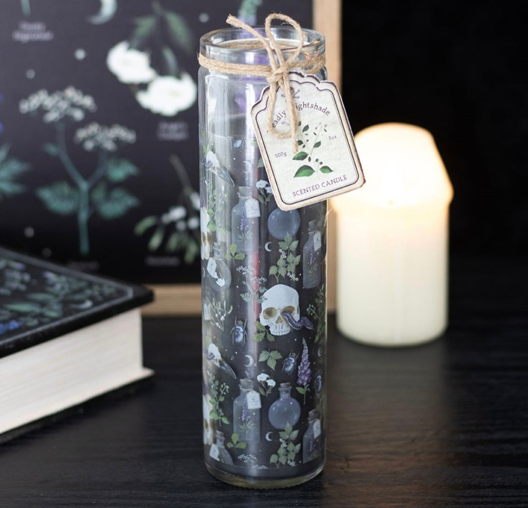 Poisonous Plants Deadly Nightshade Tube Candle