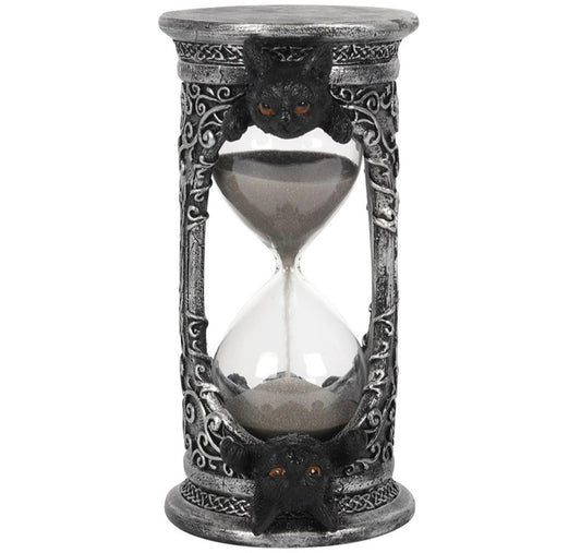 17cm Black Cat Hourglass Timer