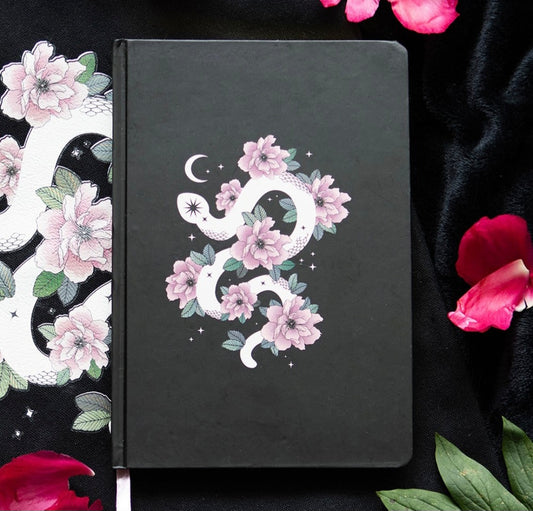 Floral Snake A5 Notebook