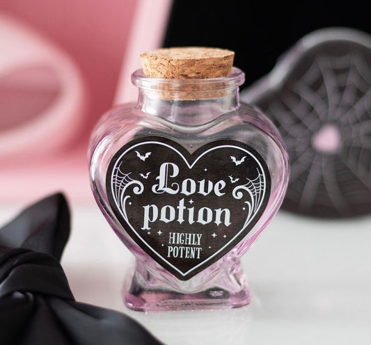 Love Potion Decorative Glass Heart Potion Bottle