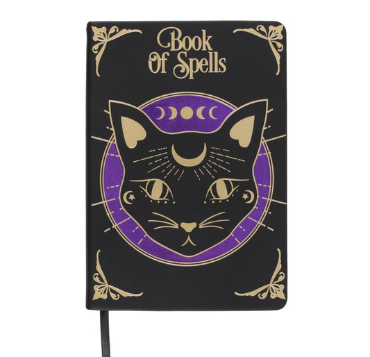 Mystic Mog Book of Spells A5 Notebook